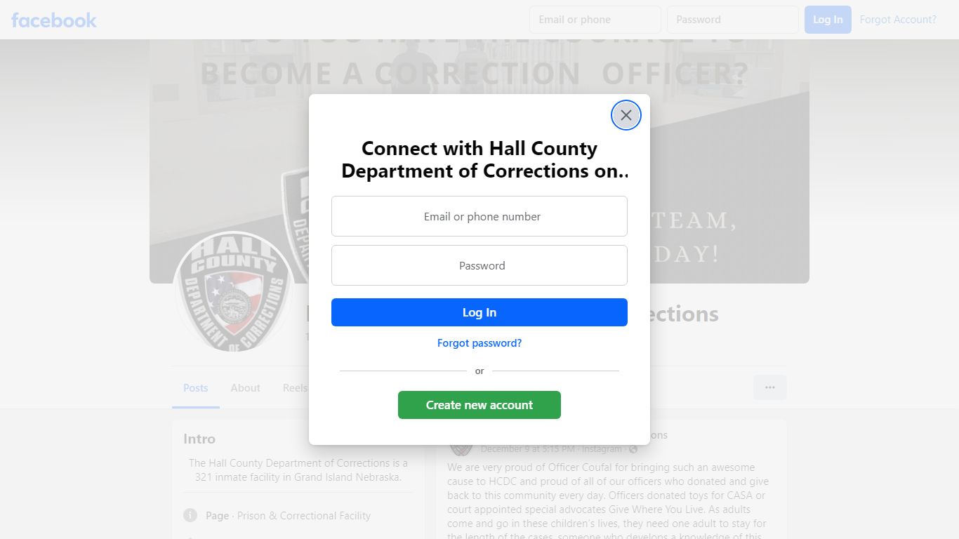Hall County Department of Corrections - Facebook